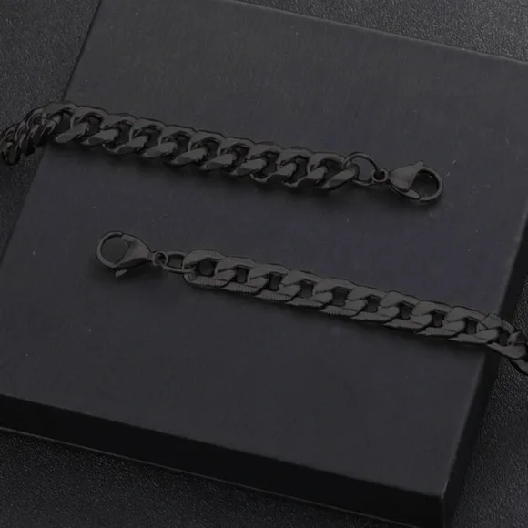 2pcs Men Minimalist Chain Bracelet - Picture 2 of 4